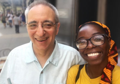 Posse New York volunteer Dave Feldman with Middlebury Scholar Raimatou Abdoulaye.