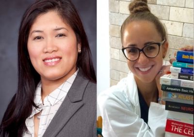 Lehigh University Posse alumna Einah Pelaez, Brandeis University STEM Posse alumna Gloriya Nedler.