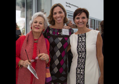 Honoree Ruth W. Greenfield (left) with Posse Miami board members Joanna Grover-Watson (center) and Eleni P. Kalisch (right).