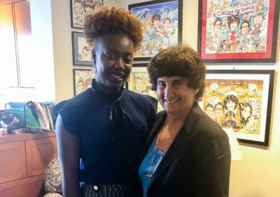 Lafayette College Scholar and Ubben Posse Fellow Princess Adeyinka with her host Hon. Patti Saris, Chief United States District Judge of the United States District Court for the District of Massachusetts.