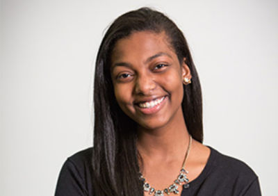 Scholar Jordan Fessehaie, a sophomore at Boston University