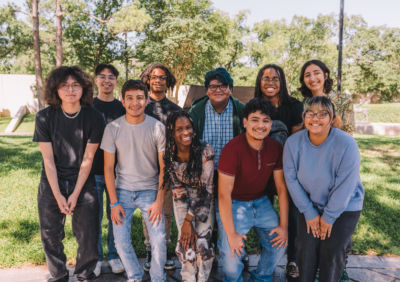 group of smiling scholars