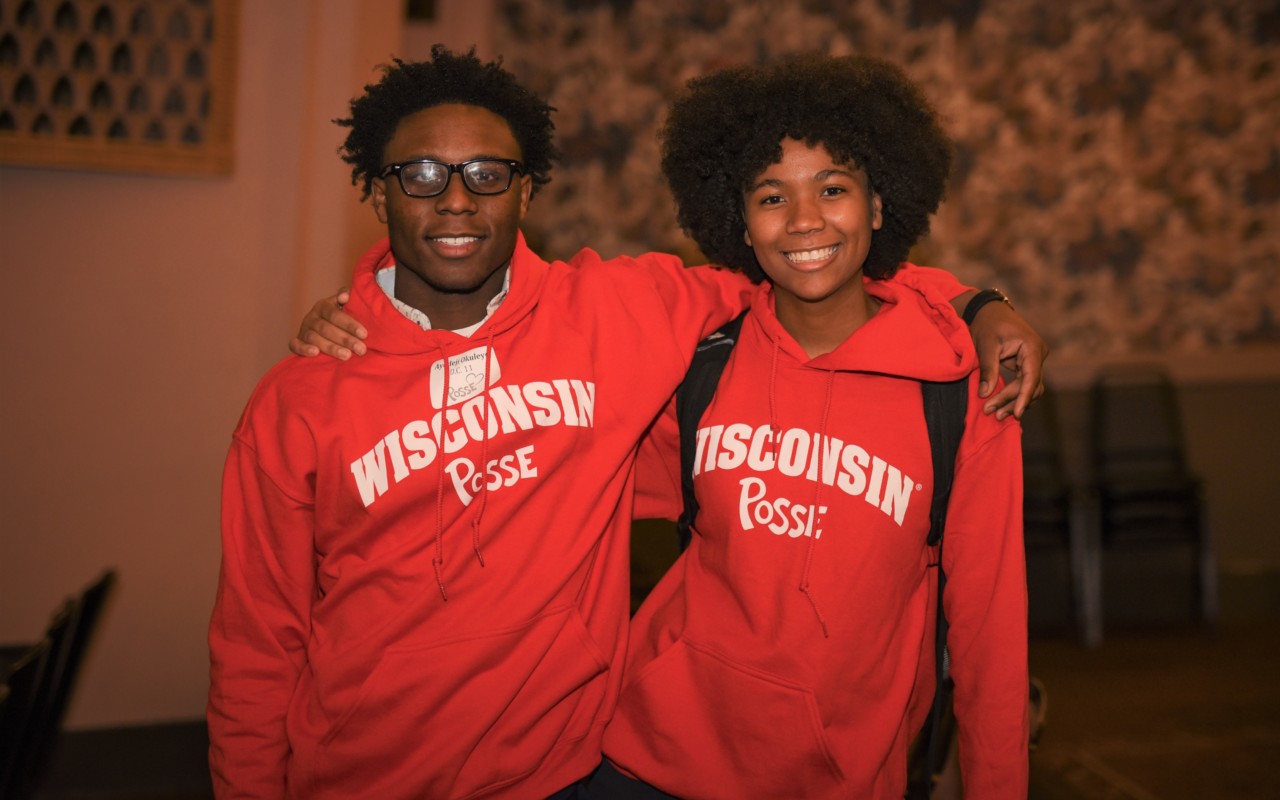 New UW-Madison Posse Scholars Ayodeji Okuleye and Rykia Amos.