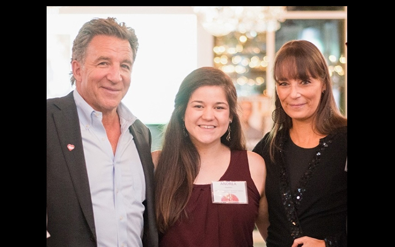 Honorees Steve Wyatt and Andrea Gomez with Posse President and Founder Deborah Bial.