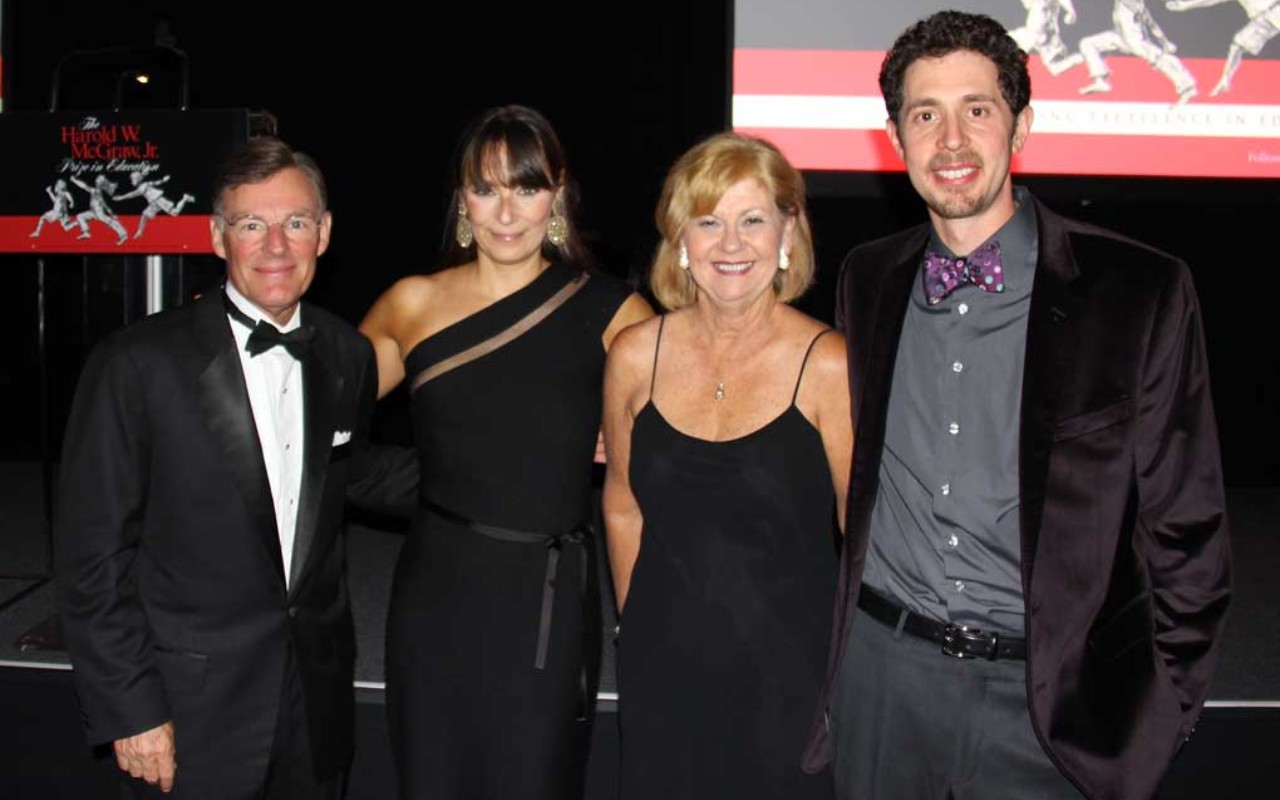 McGraw Hill Financial President and CEO Harold McGraw III, Posse President and Founder Deborah Bial, South Texas College Founding President Shirley Reed, and KIPP Charter Schools Founder Dave Levin.