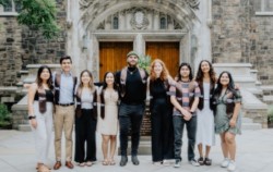 Lehigh University's first Posse Bay Area graduates at their 2022 commencement.