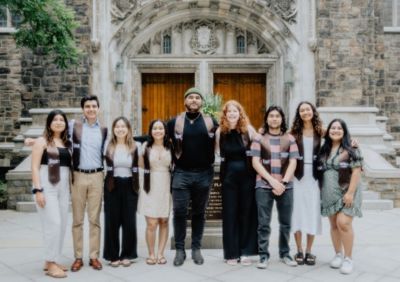 Lehigh University's first Posse Bay Area graduates at their 2022 commencement.
