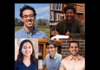 The 2017 Jeff Ubben Posse Fellows (clockwise from top left: Christian Vazquez, Daweed Abdiel, Younes Boulares, Zaakir Tameez, Paola Meza).