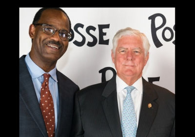 Honorees Dr. Tony Recasner and Dr. Stephen Hales.