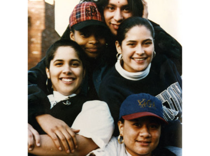 *Back center:* Paul Arguelles.*Middle row, from left:* Madeline Thomas, Veronica Rivera.*Bottom row, from left:* Shirley Collado, Nenee Gomez.